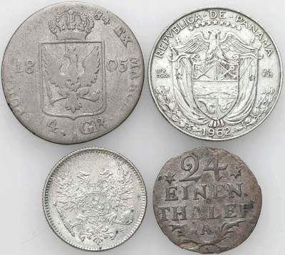 Niemcy, Rosja, Panama, zestaw 4 monet