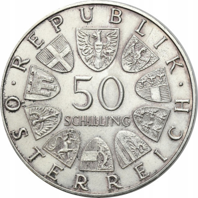 Austria, 50 szylingów 1969 - SREBRO