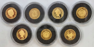 Najmniejsze złote monety świata 7 monet - ZŁOTO