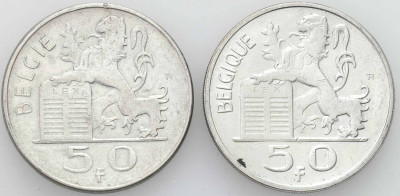Belgia 50 franków 1949 i 1950, 2 szt