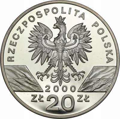 III RP. 20 złotych 2000 Dudek - SREBRO