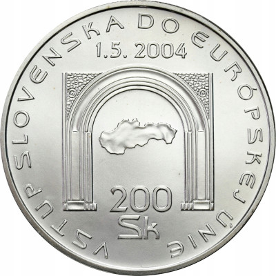 Słowacja 200 koron 2004 Wstąpienie do UE – SREBRO