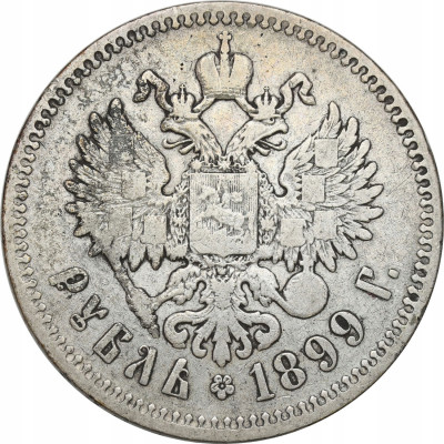 Rosja. Mikołaj II. Rubel 1899 **, Bruksela