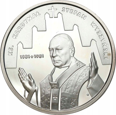 10 złotych 2001 Kardynał Wyszyński