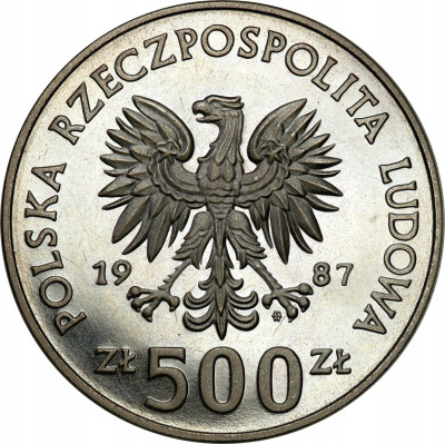PRL 500 złotych 1987 XV Zimowe Igrzyska – SREBRO