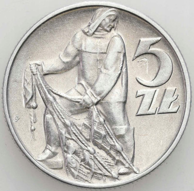 PRL. 5 złotych 1960 rybak