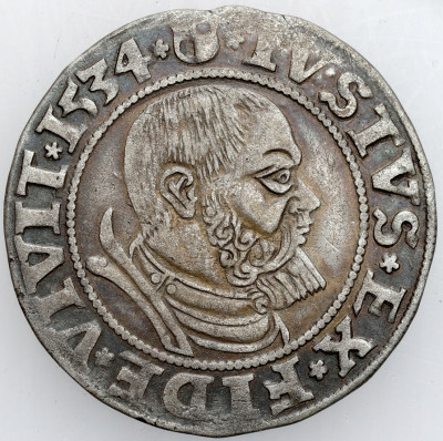 Prusy Książęce. Grosz 1534, Królewiec - ŁADNY
