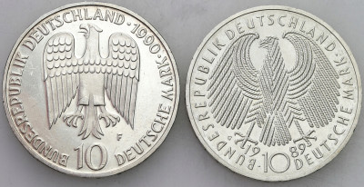Niemcy. 10 marek 1989-1990, SREBRO – 2 szt