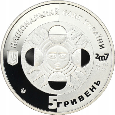 Ukraina 5 hrywien 2007 Znak Zodiaku Ryby