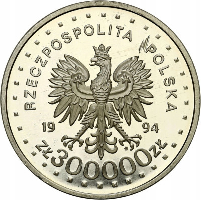 300000 złotych 1994 Powstanie Warszawskie– SREBRO