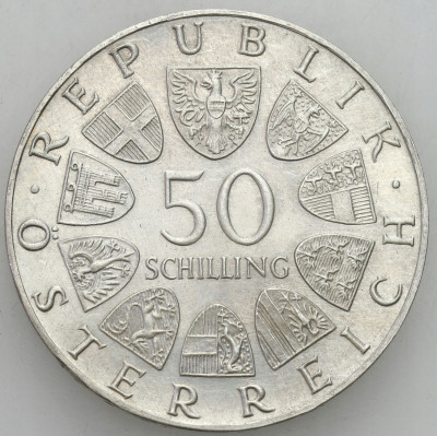 Austria. 50 szylingów 1973 Theodor Körner – SREBRO