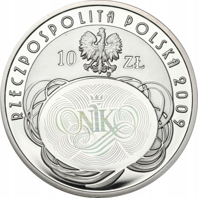 III RP. 10 złotych 2009 NIK - SREBRO