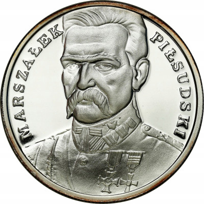 100.000 zł 1990 Piłsudski - Mały Tryptyk - SREBRO