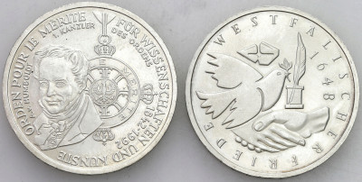 Niemcy. 10 marek 1992-1998, SREBRO – 2 szt