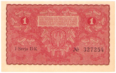 1 marka polska 1919 seria I-DK