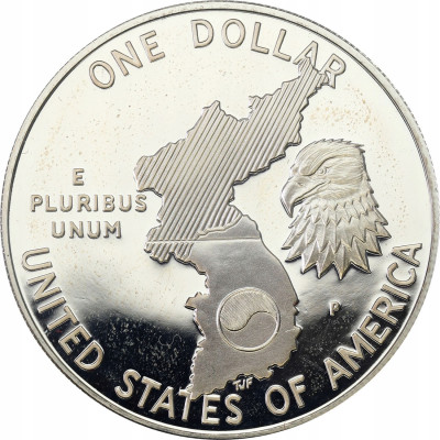USA. 1 dolar 1991 Korea – SREBRO