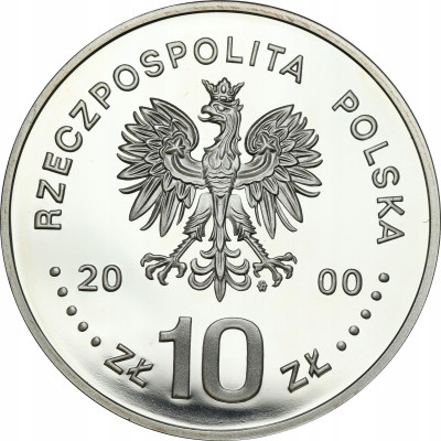 10 złotych 2000 Jan II Kazimierz półpostać