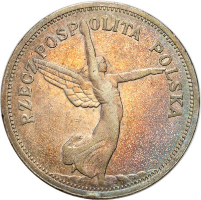 II RP. 5 złotych 1928 Nike bez znaku - ŁADNE