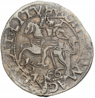 Zygmunt II August. Półgrosz 1566, Tykocin RZADKOŚĆ