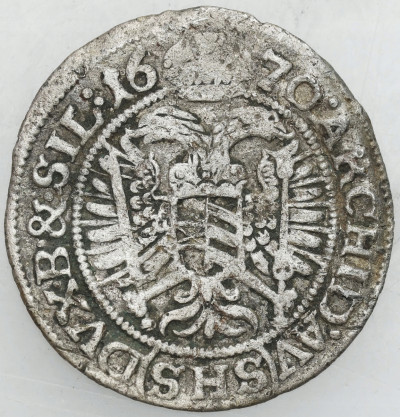 Leopold I (1658-1705) 3 krajcary 1670 SHS, Wrocław