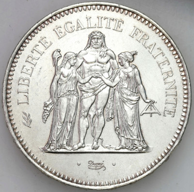 Francja, 50 franków 1978 Herkules – SREBRO