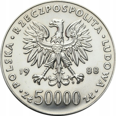 50.000 złotych 1988 Józef Piłsudski – PIĘKNE