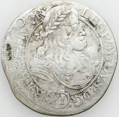 Węgry, Leopold I. 6 krajcarów 1676 NB, Nagybanya