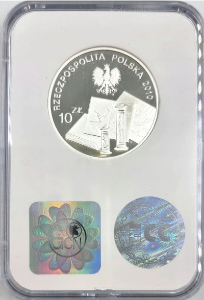 10 złotych 2010 Benedykt Dybowski GCN PR70