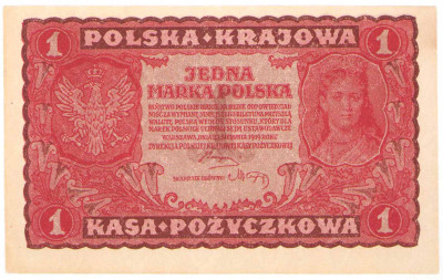 1 marka polska 1919 seria I-DS.