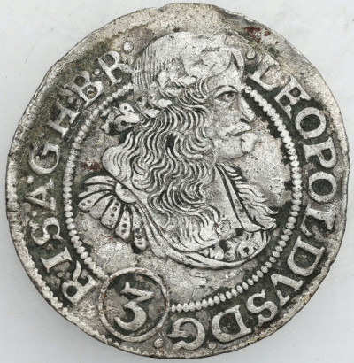 Leopold I (1658-1705) 3 krajcary 1670 SHS, Wrocław