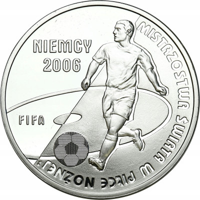 10 zł 2006 Niemcy 2006 MŚ w Piłce Nożnej - SREBRO