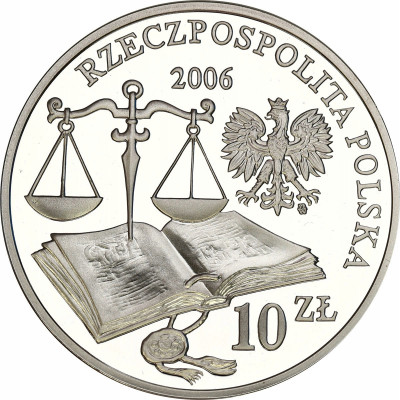 III RP. 10 złotych 2006 Statut Łaskiego - SREBRO