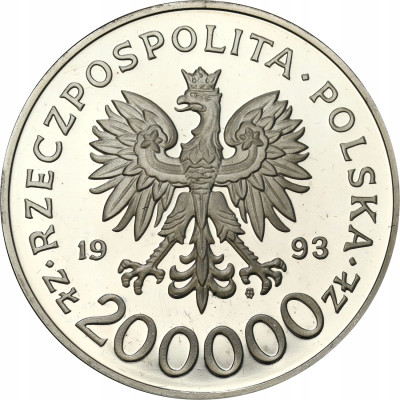 PRL. 200.000 złotych 1993 Szczecin - SREBRO