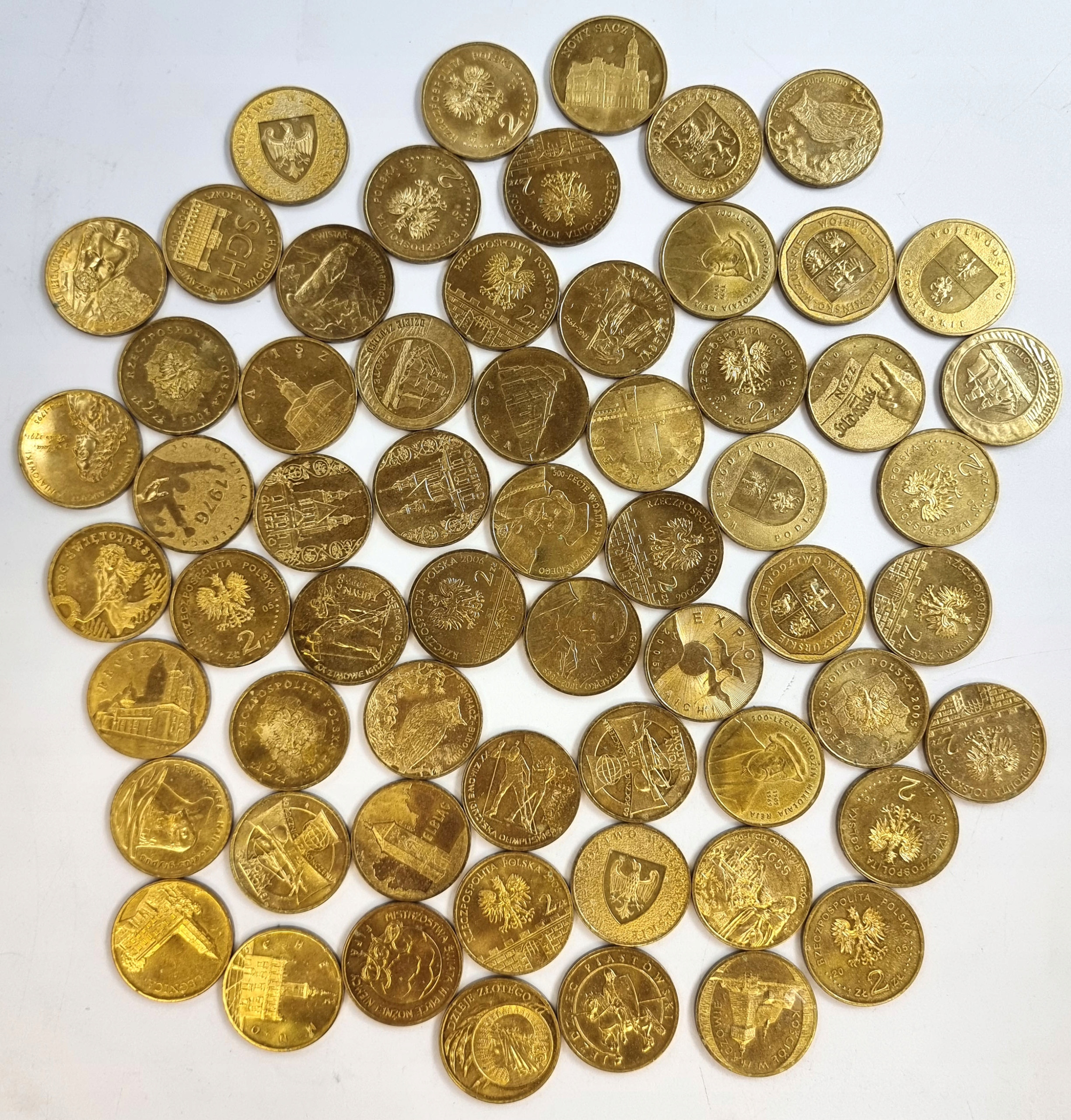 Zestaw monet 2 złote GN 2004 -2006– RÓŻNE 61 sztuk