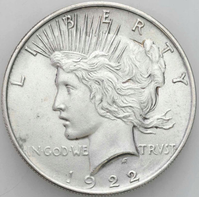 USA. Dolar 1922, Filadelfia - SREBRO