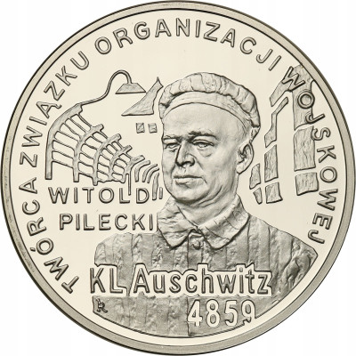 10 złotych 2010 Auschwitz - Pilecki- SREBRO