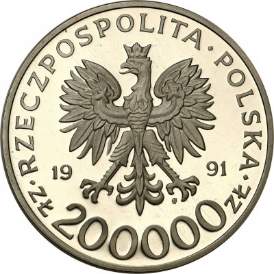200.000 złotych 1991 Leopold Okulicki – SREBRO