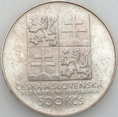 Czechosłowacja. 500 koron 1993 Tenis - SREBRO