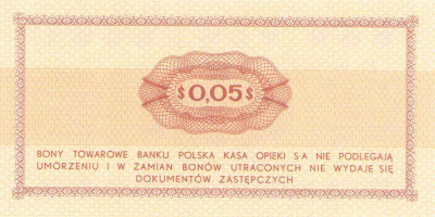 Bon Towarowy PEKAO 5 centów 1969 seria Ea