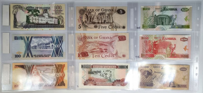 Afryka. Banknoty, zestaw 45 sztuk