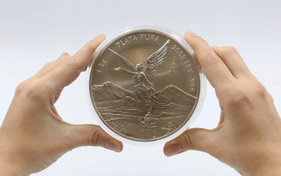 Meksyk, 1 Onza 2008 32 Oz RZADKOŚĆ 1 kg SREBRO