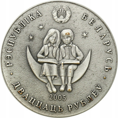 Białoruś 20 Rubli 2005 Mały Książę - SREBRO