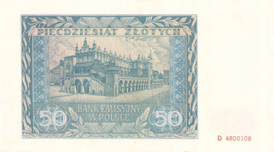 50 złotych 1941 seria D