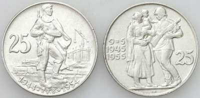 Czechosłowacja. 25 koron 1954-1955 – 2 szt