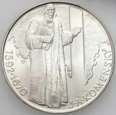 Czechosłowacja. 500 koron 1992, Komenský - SREBRO