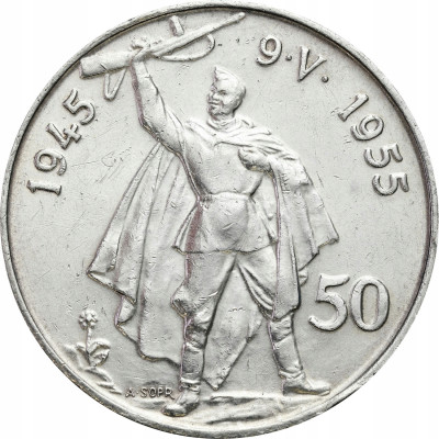 Czechosłowacja. 50 koron 1955, Wyzwolenie - SREBRO