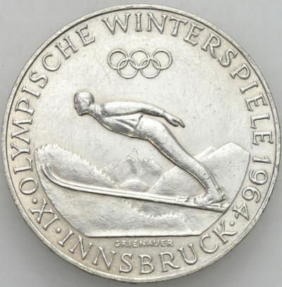 Austria. 50 szylingów 1964 Innsbruck – SREBRO