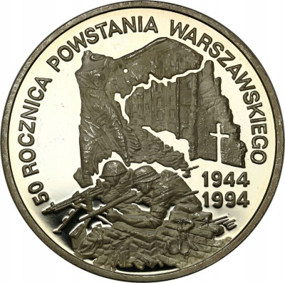 300000 złotych 1994 Powstanie Warszawskie– SREBRO