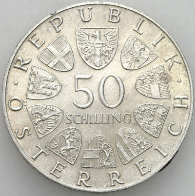 Austria. 50 szylingów 1974 Salzburg – SREBRO
