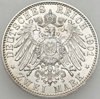 Niemcy, Prusy. 2 marki 1901, Berlin - PIĘKNE